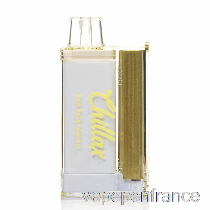 Stylo Vape Jetable Au Citron Et Au Sel De Mer Chillax 15000